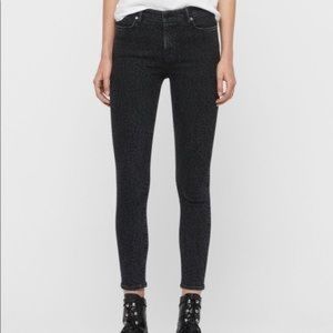 All Saints Black Skinny Jeans with Sleek Fit